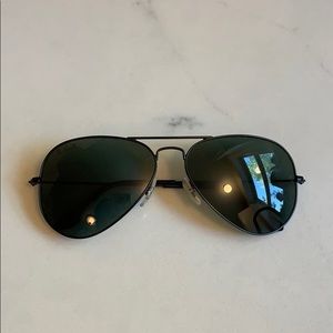 Matte Black Ray-Ban Aviators